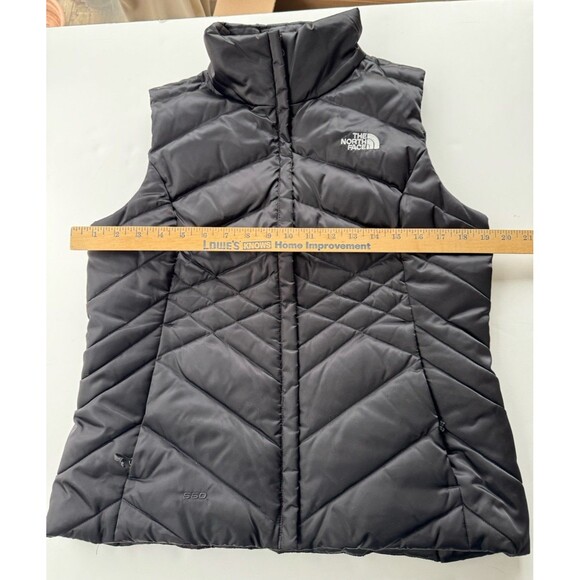 The North Face Down Full Zip Quilted Puffer Vest Jacket 550 Black Women’s Med - Picture 7 of 10